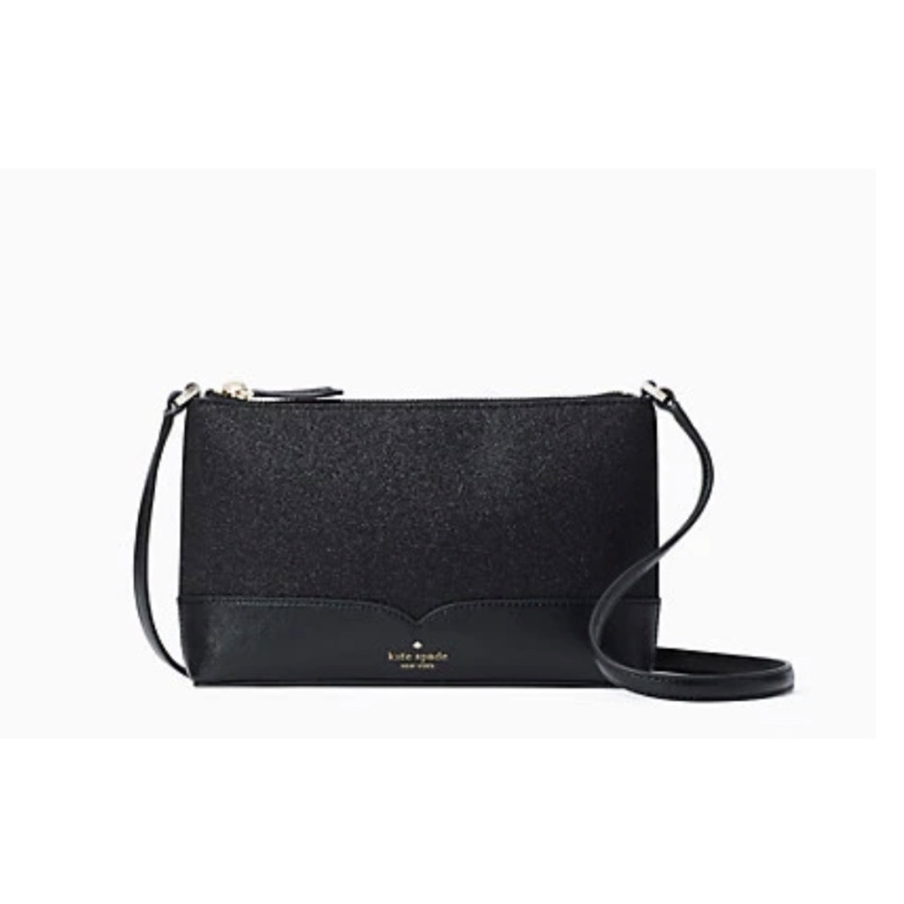 Kate Spade Lola Glitter Crossbody Black - Picture 6 of 10